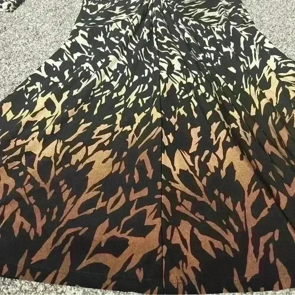 Coldwater Creek Ombre Shift Abstract Front Gather Dress Womens 12 USA - Picture 6 of 9